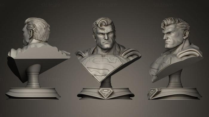 Бюсты и барельефы известных личностей Супермен с логотипом